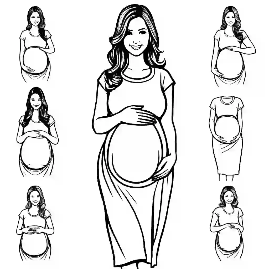 Maternity Wear coloring pages